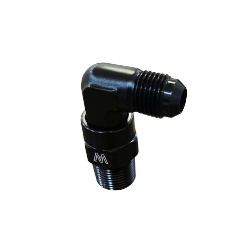 6an male to 3/8&#034; npt male 90 degree an6 fitting adaptor connector alloyworks