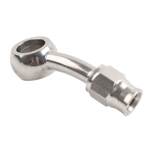 Stainless steel 10.2mm 3/8 eye banjo hose ends an-3 28 degree brake motorcycle