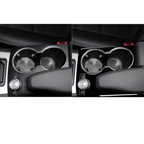 Gloss black water cup holder panel trim for mercedes benz c class w204 2007-2014