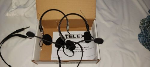 2 telex airman 750 lightweight aviation headsets