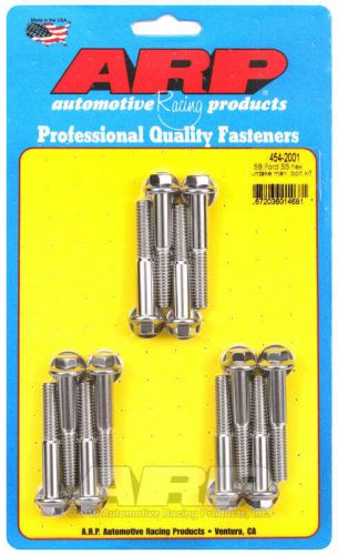 Arp 454-2001 sb ford ss hex intake manifold bolt kit