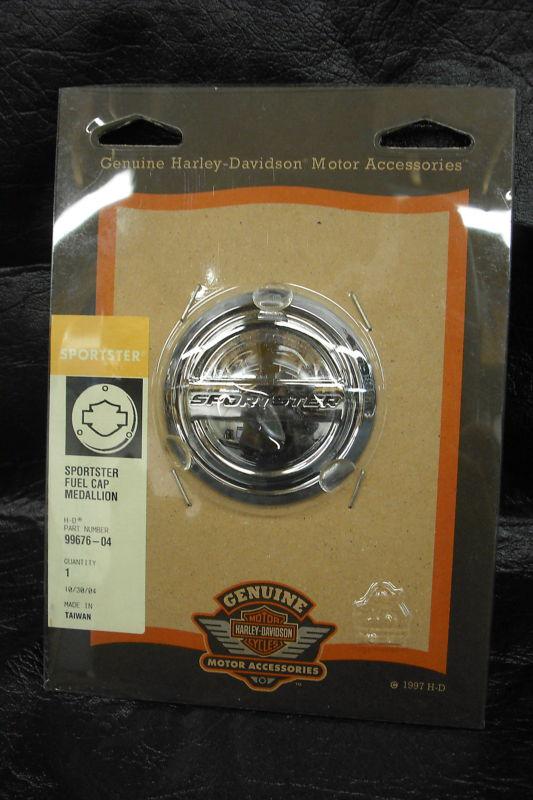 Harley-davidson xl sportster fuel cap medallion, 99676-04, 9-21-13