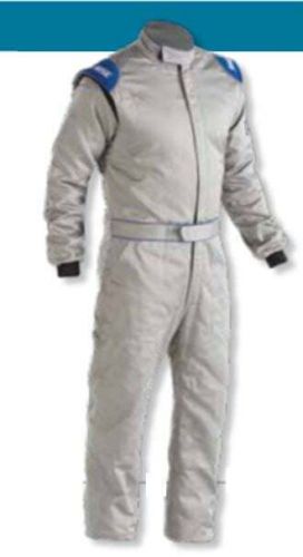 Simpson racing rn05221 renegade racing suit - sfi 3.2a/5 - grey/blue - adult med