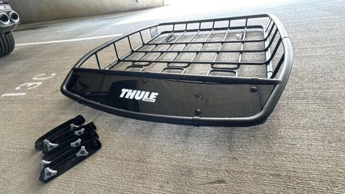 Thule 859xt canyon xt roof rack rails basket with thule black net