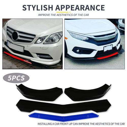 For jeep renegade glossy blue/black car front bumper chin lip spoiler splitters