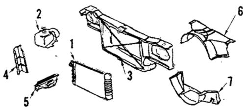 Genuine ford rocker shaft al3z-6564-eb