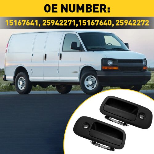 Front lhrh exterior door side panel handle for 1996-2009 chevy express 1500 van