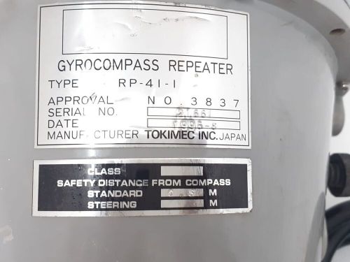 Tokimec gyrocompass bearing repeater rp-41-1  - good condition