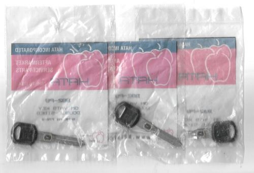 3x gm vats key blank lot b82-p8 double- sided sealed bags hata corp after market