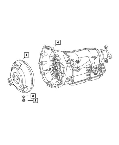 Genuine mopar torque converter remanufactured rl175947aa