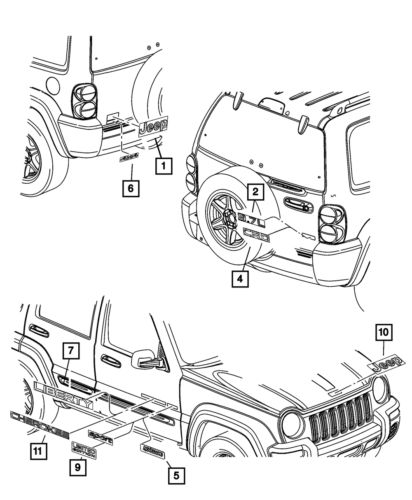 Genuine mopar dimensional graphic 52112057aa