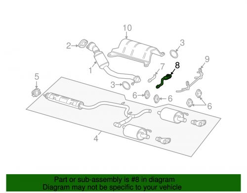 Genuine gm exhaust system hanger bracket 10301948