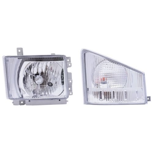 For 08-20 isuzu npr npr-hd nqr nrr right passenger side headlight &amp; corner lamp