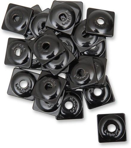 Woody&#039;s digger single square aluminum support plates black 5/16&#034; 48-pack