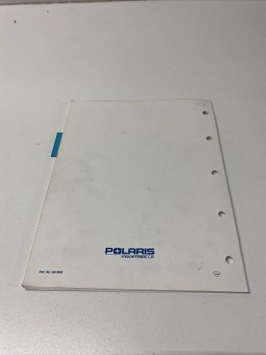 1992 polaris 500 spx parts manual 9912022