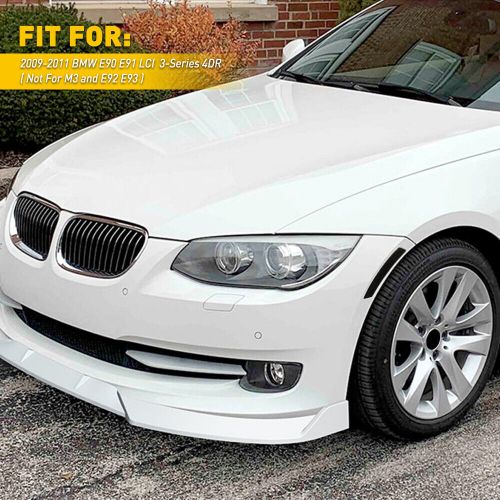 Smoke front reflector bumper side marker lights for 09-11 bmw e90 e91 4d lci epg