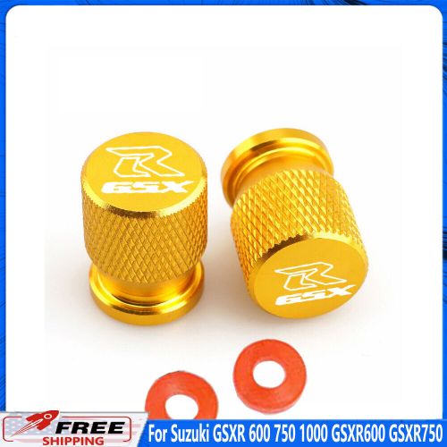 Gold for suzuki gsxr 600 750 1000 gsxr600 gsxr750 wheel tire valve caps cover