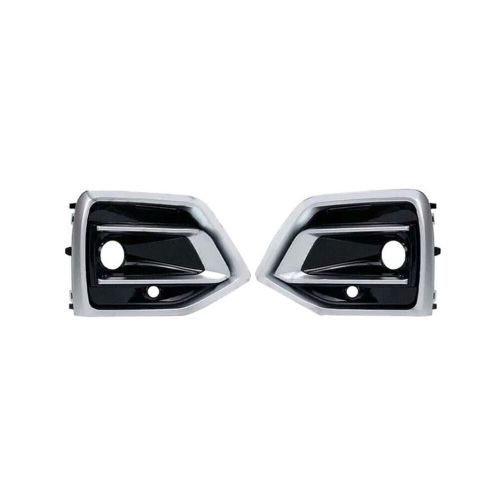 Pair front bumper fog light lamp grille cover bezel trim for audi q5 2021-2024