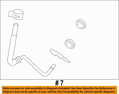 Ford oem 15-18 f-150 5.0l-v8 transmission oil cooler-inlet tube fl3z7b028p