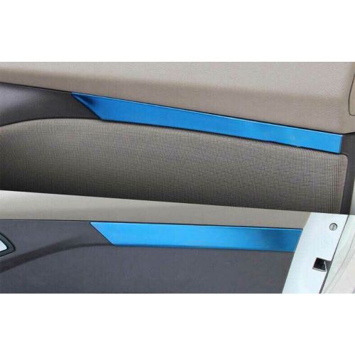 For ford focus st rs 2015-2018 blue titanium car inner door panel cover trim 4*