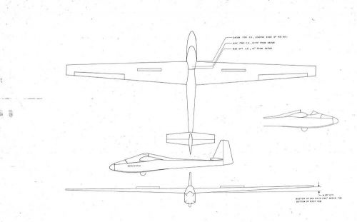 Build woodstock one homebuilt sailplane diy plans on cd