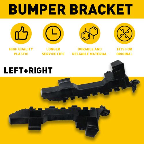 Black front bumper support bracket replacement for 2018-2021 honda accord 2pcs