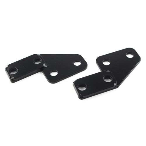 Pair rear license plate bar eliminator for harley electra glide fltr flht black