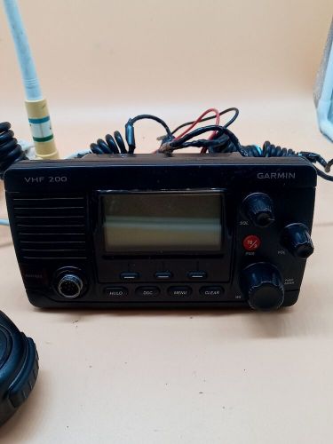 Garmin vhf 200 with mic &amp; antenna tested