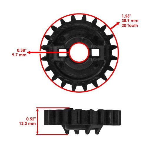 Caltric water pump gear for can am renegade 1000r 2012 - 2021 /  570 2019 - 2021