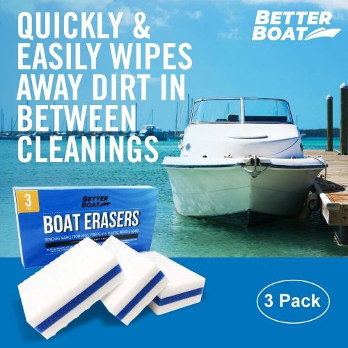 Premium boat scuff erasers | boating accessories gifts for cleaning boat...