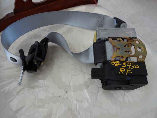 2000-2002 w220 s430 s500  rh front passenger gray seat belt seatbelt