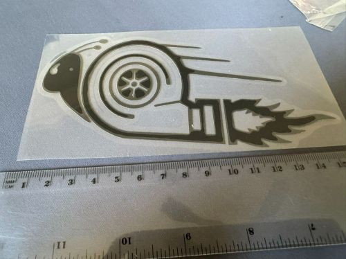 1x car sticker badge decals 4x4 4wd turbo snail black