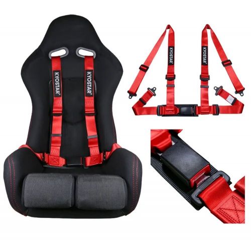 2&#039;&#039; 4-point adjustable seat belt latch&amp;link safety harness w/ soft shoulder pad