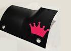 Princess crown 3d blk w pink for jeep jl jlu &amp; jt 2/4 door, custom cowl cover -