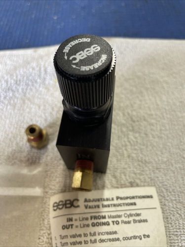 Adjustable rear brake proportioning valve ssbc universal