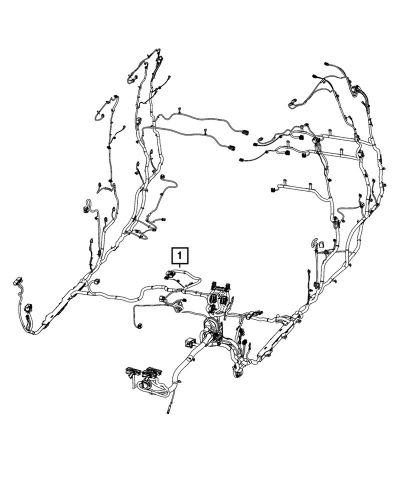 Genuine mopar body wiring 68539016ab