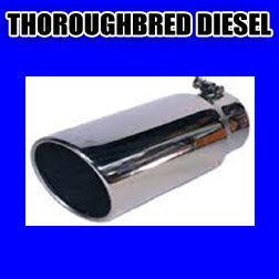 Different trends exhaust tip-4" in 6" out-stainless  rolled slant cut-15" long