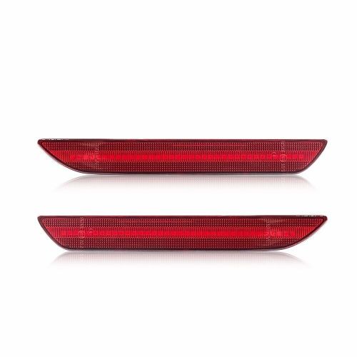 For ford mustang 2015-up new replace red lens led rear side marker lights lamps