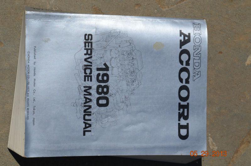 1980 honda accord service manual