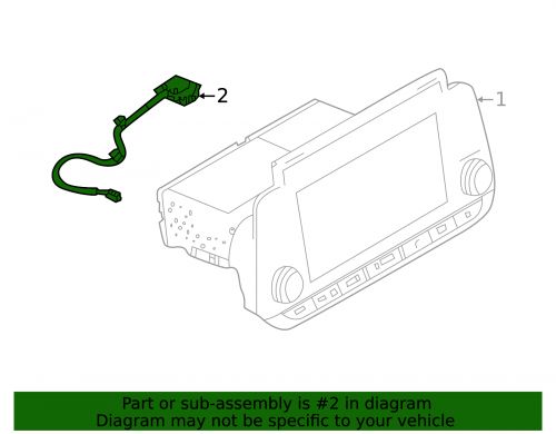 Genuine nissan gps antenna 25975-9hf0a