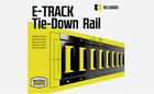 Dc cargo e track tie down rails 5 ft. black powder coated steel e-track 1-pack