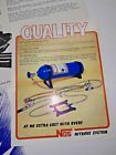 Vintage 1980 nos nitrous oxide system catalog &amp; paperwork - auto / snowmobile