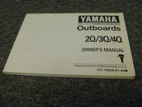 1992-1994 yamaha m3mshq 4mlh 4mlhq 4msh outboard owner operator manual 1993