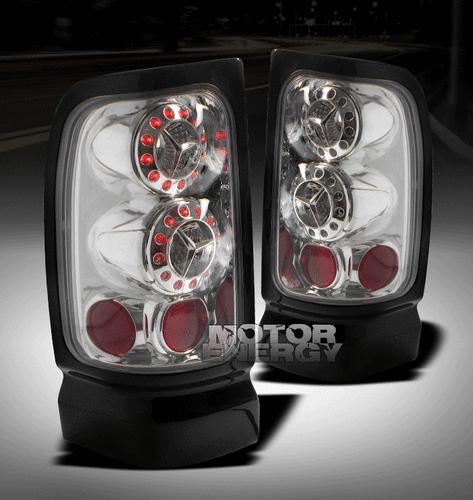 1994-2001 dodge ram pickup led tail brake lights 1996 1997 1998 1999 2000 clear