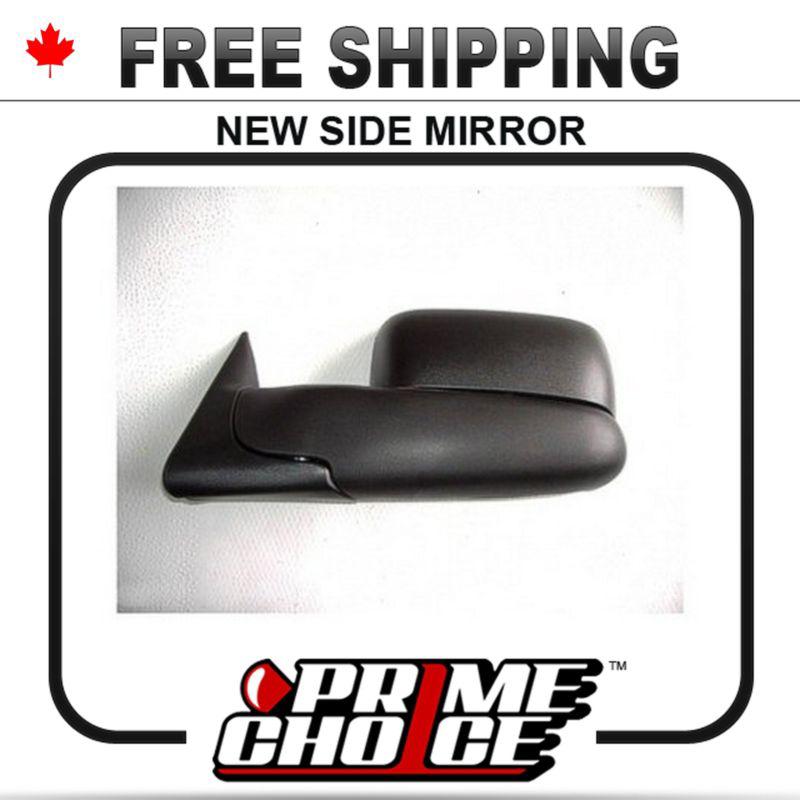 Dodge ram pickup truck new manual towing side view door mirror left driver