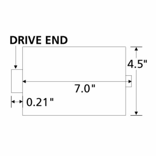 Cw 1303590 - snow plow/spreader/lift gate motor 9 spline shaft