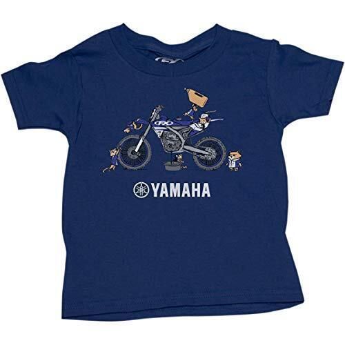 Factory effex toddler yamaha pit crew t-shirt - navy, 2t