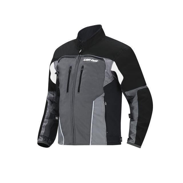 Can-am spyder motorcycle new oem caliber jacket/coat grey/black small s 