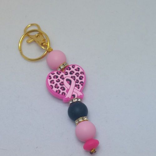 Breast cancer awareness keychain