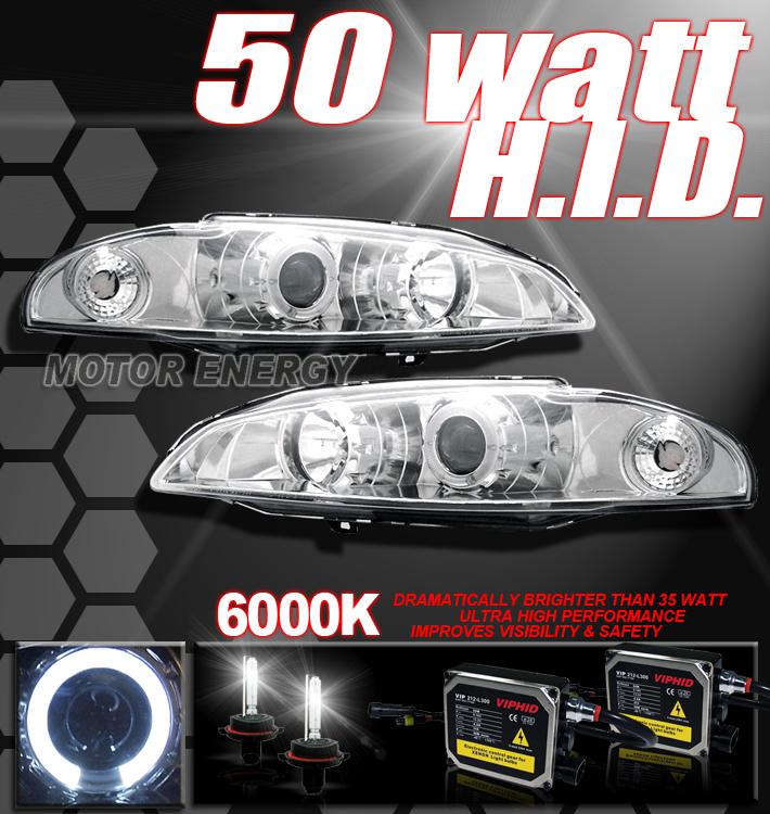 97 98 99 eclipse halo projector headlight+50w 6000k hid